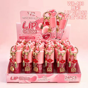 Wholesale Love Heart Lip Gloss Charm Display - WB-435