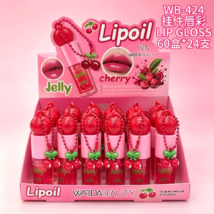 Wholesale Cherry Jelly Lip Oil Charm Display - WB-424