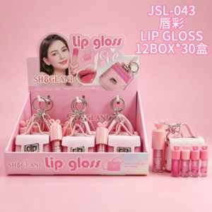 Wholesale Pink Handbag Lip Gloss Charm Display - JSL-043