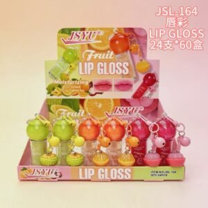 Wholesale Mixed Fruit Lip Gloss Charm Display - JSL-164