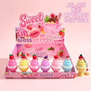 Wholesale Sweet Dessert Cup Lip Gloss Charm Display - JSL-155