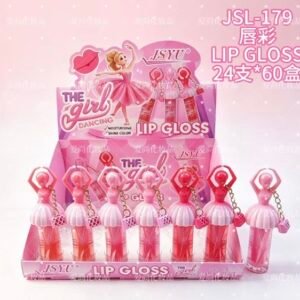 Pink Star Charm Lip Gloss Display