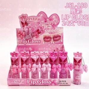 Pink Gift Bow Lip Gloss Display