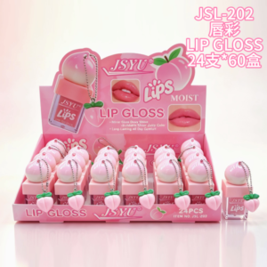 Wholesale Pink Kiss Lip Gloss Charm Display - JSL-202