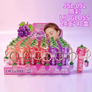Wholesale Grape Ring Lip Gloss Charm Display - JSL-092