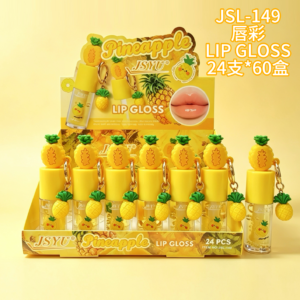 Wholesale Pineapple Lip Gloss Charm Display - JSL-149