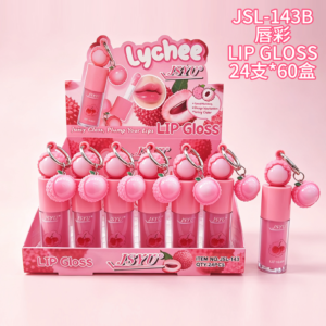 Wholesale Lychee Sphere Lip Gloss Charm Display - JSL-143B