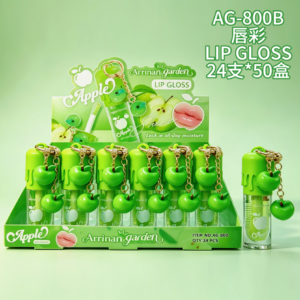 Wholesale Green Apple Lip Gloss Charm Display - AG-800B