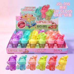 Wholesale Jelly Cup Lip Gloss Charm Display - JSL-095