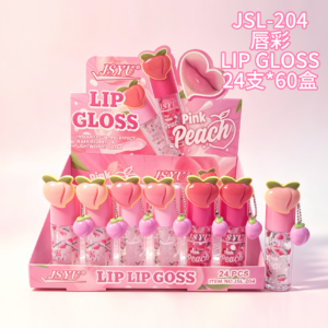 Wholesale Pink Peach Lip Gloss Charm Display - JSL-204