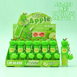 Wholesale Green Apple Character Lip Gloss Charm Display - JSL-133
