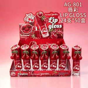 Wholesale Cherry Bottle Lip Gloss Charm Display - AG-801