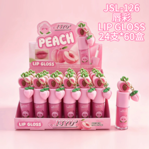 Wholesale Peach Ring Lip Gloss Charm Display - JSL-125