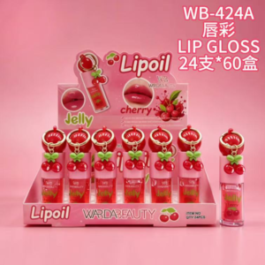 Wholesale Cherry Jelly Lip Oil Charm Display - WB-424A