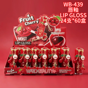 Wholesale Cherry Fruit Lip Gloss Charm Display - WB-439