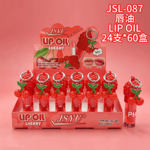 Wholesale Cherry Fruit Lip Oil Charm Display - JSL-087