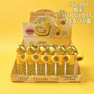 Wholesale Passion Fruit Lip Gloss Charm Display - JSL-097
