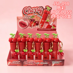 Wholesale Cherry Sweet Lip Gloss Charm Display - JSL-098