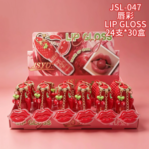 Wholesale Watermelon Lips Lip Gloss Charm Display - JSL-047
