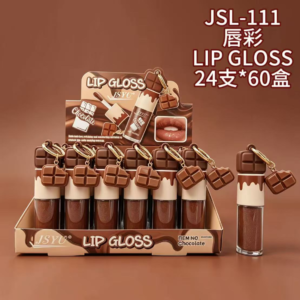 Wholesale Chocolate Bar Lip Gloss Charm Display - JSL-111