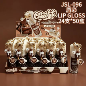 Wholesale Chocolate Drizzle Lip Gloss Charm Display - JSL-096