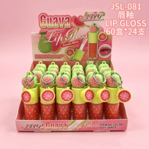 Wholesale Guava Ring Lip Gloss Charm Display - JSL-081