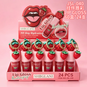 Wholesale Strawberry Lips Lip Gloss Charm Display - JSL-040
