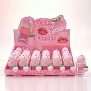 Pink Heart Lip Gloss Display